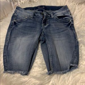 🇺🇸4/$50 Project Indigo denim  frayed 1 x 8